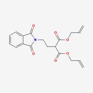 molecular formula C19H19NO6 B8075084 Diallyl 2-[2-(1,3-dioxoisoindolin-2-yl)ethyl]propanedioate 