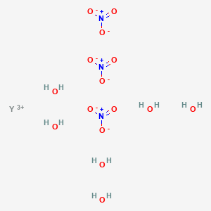 molecular formula H12N3O15Y B080751 六水合硝酸钇 CAS No. 13494-98-9