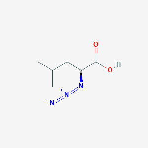 molecular formula C6H11N3O2 B8075144 (S)-2-Azido-4-methylpentanoic acid 