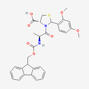 molecular formula C30H30N2O7S B8075159 Fmoc-Ala-Cys(psiDmp,Hpro)-OH 