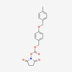 molecular formula C20H19NO6 B8075189 (2,5-Dioxopyrrolidin-1-yl) [4-[(4-methylphenyl)methoxy]phenyl]methyl carbonate 