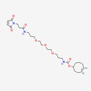 molecular formula C26H41N3O8 B8075197 TCO-C3-PEG3-C3-Amido-Maleimide 