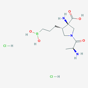 molecular formula C11H24BCl2N3O5 B8075223 Numidargistat（二盐酸盐） 