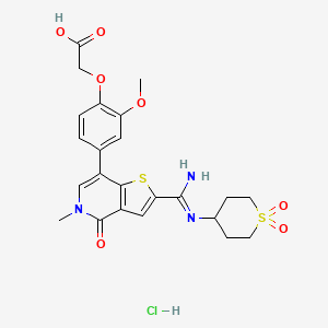 molecular formula C23H26ClN3O7S2 B8075251 PROTAC BRD9-binding moiety 1 hydrochloride 