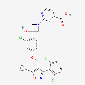 molecular formula C28H22Cl3N3O5 B8075271 Cilofexor CAS No. 2163097-55-8