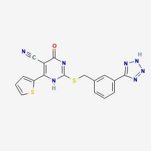 molecular formula C17H11N7OS2 B8075299 CID 118908913 