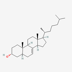 (3R,5S,9R,10S,13R,14R,17R)-10,13-dimethyl-17-[(2R)-6-methylheptan-2-yl]-2,3,4,5,6,9,11,12,14,15,16,17-dodecahydro-1H-cyclopenta[a]phenanthren-3-ol