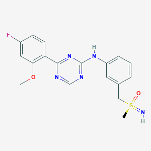 molecular formula C18H18FN5O2S B8075345 Atuveciclib S-Enantiomer 