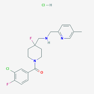 molecular formula C20H23Cl2F2N3O B8075350 Befiradol (hydrochloride) 