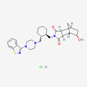 molecular formula C28H37ClN4O3S B8075364 Lurasidone metabolite 14326 (hydrochloride) 