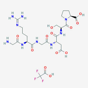 molecular formula C24H38F3N9O12 B8075386 格尔格吉肽 (三氟乙酸盐) 