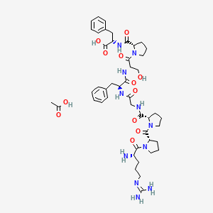 molecular formula C46H65N11O12 B8075393 [Des-Arg9]-Bradykinin (acetate) 