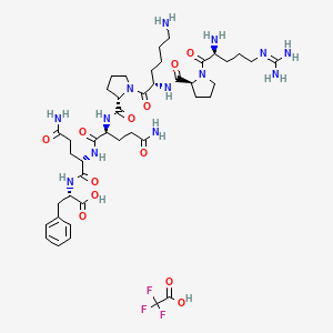 molecular formula C43H66F3N13O12 B8075402 Substance P(1-7) (TFA) 
