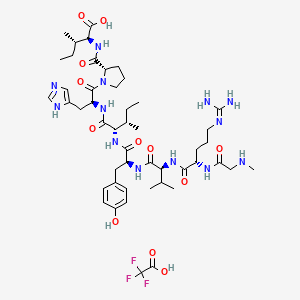 molecular formula C48H74F3N13O12 B8075408 [Sar1, Ile8]-Angiotensin II (TFA) 