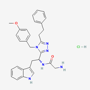molecular formula C30H33ClN6O2 B8075422 盐酸 JMV 2959 