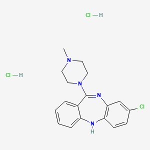molecular formula C18H21Cl3N4 B8075439 8-chloro-11-(4-methyl-1-piperazinyl)-5H-dibenzo[b,e][1,4]diazepine,dihydrochloride 