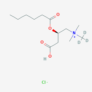 molecular formula C13H26ClNO4 B8075485 L-Hexanoylcarnitine-d3 (chloride) 