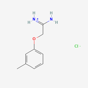 molecular formula C9H13ClN2O B8075500 2-(m-Tolyloxy)acetamidine hydrochloride 