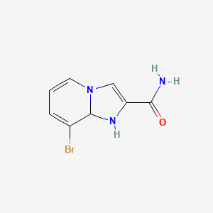 molecular formula C8H8BrN3O B8075513 8-Bromo-1,8a-dihydro-imidazo[1,2-a]pyridine-2-carboxylic acid amide 