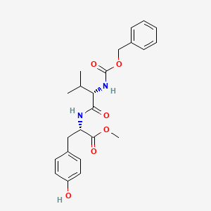 molecular formula C23H28N2O6 B8075742 (S)-Methyl 2-((S)-2-(((benzyloxy)carbonyl)amino)-3-methylbutanamido)-3-(4-hydroxyphenyl)propanoate 