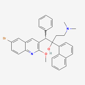 (1S)-1-(6-Bromo-2-methoxyquinolin-3-yl)-4-(dimethylamino)-2-naphthalen-1-yl-1-phenylbutan-2-ol