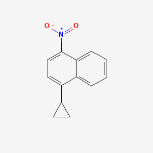 molecular formula C13H11NO2 B8075779 1-Cyclopropyl-4-nitronaphthalene 