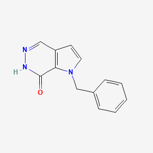 molecular formula C13H11N3O B8075812 1-Benzyl-1H-pyrrolo[2,3-d]pyridazin-7(6H)-one 