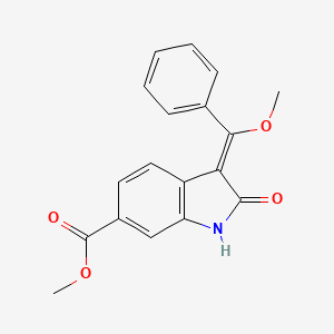 Methyl 3-(methoxy(phenyl)methylene)-2-oxoindoline-6-carboxylate