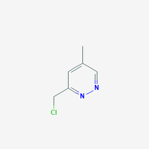 molecular formula C6H7ClN2 B8075889 3-(Chloromethyl)-5-methylpyridazine 