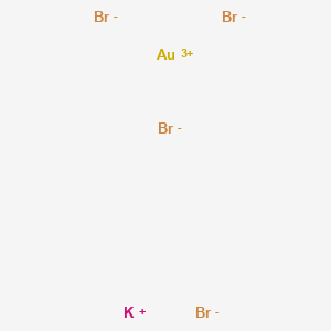 Aurate(1-), tetrabromo-, potassium, (SP-4-1)-