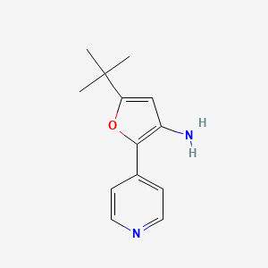 5-(tert-Butyl)-2-(pyridin-4-yl)furan-3-amine