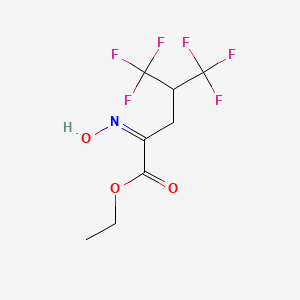 molecular formula C8H9F6NO3 B8075921 (Z)-Ethyl 5,5,5-trifluoro-2-(hydroxyimino)-4-(trifluoromethyl)pentanoate 