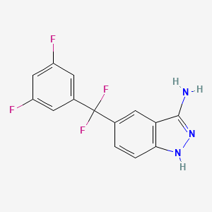 5-((3,5-Difluorophenyl)difluoromethyl)-1H-indazol-3-amine