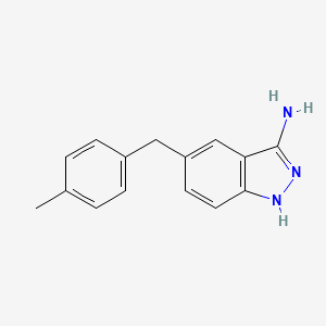 molecular formula C15H15N3 B8075939 5-(4-Methylbenzyl)-1H-indazol-3-amine 