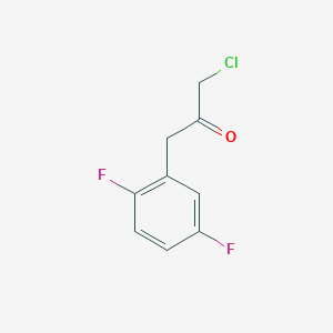 molecular formula C9H7ClF2O B8075943 1-Chloro-3-(2,5-difluorophenyl)propan-2-one 
