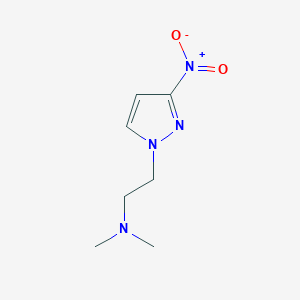 molecular formula C7H12N4O2 B8076178 N,N-Dimethyl-2-(3-nitro-1H-pyrazol-1-yl)ethanamine 