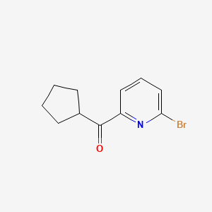 molecular formula C11H12BrNO B8076200 (6-Bromopyridin-2-yl)(cyclopentyl)methanone 