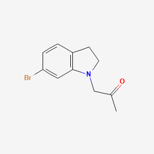 molecular formula C11H12BrNO B8076252 1-(6-Bromoindolin-1-yl)propan-2-one 