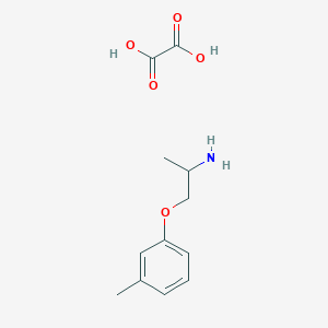 molecular formula C12H17NO5 B8076261 1-(m-Tolyloxy)propan-2-amine oxalate 