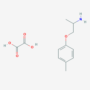 molecular formula C12H17NO5 B8076269 1-(p-Tolyloxy)propan-2-amine oxalate 