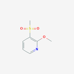 molecular formula C7H9NO3S B8076290 2-Methoxy-3-(methylsulfonyl)pyridine 