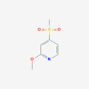 molecular formula C7H9NO3S B8076294 2-Methoxy-4-(methylsulfonyl)pyridine 