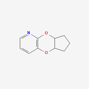 molecular formula C10H11NO2 B8076369 6,7,8,8A-tetrahydro-5aH-cyclopenta[5,6][1,4]dioxino[2,3-b]pyridine 