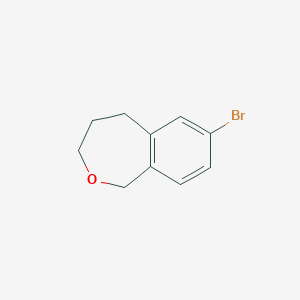 molecular formula C10H11BrO B8076377 7-Bromo-1,3,4,5-tetrahydrobenzo[c]oxepine 