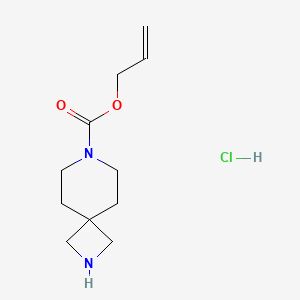 molecular formula C11H19ClN2O2 B8076450 Allyl 2,7-diazaspiro[3.5]nonane-7-carboxylate hcl 