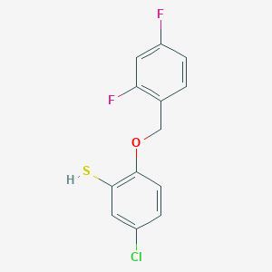 molecular formula C13H9ClF2OS B8076545 CID 137948300 