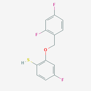 molecular formula C13H9F3OS B8076546 CID 137948301 