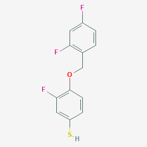 molecular formula C13H9F3OS B8076547 CID 137948302 