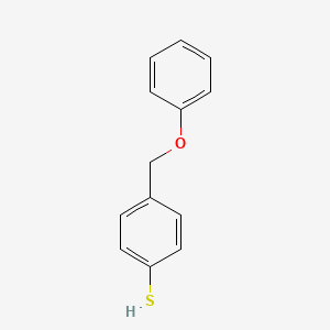 molecular formula C13H12OS B8076639 4-(Phenoxymethyl)benzenethiol 