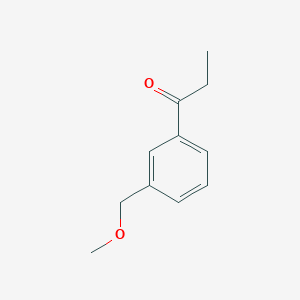 molecular formula C11H14O2 B8076700 1-[3-(Methoxymethyl)phenyl]propan-1-one 